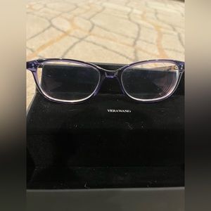Vera Wang V506 Eyeglasses- Blue with Tortoise eye pieces ; 53-17 Frames